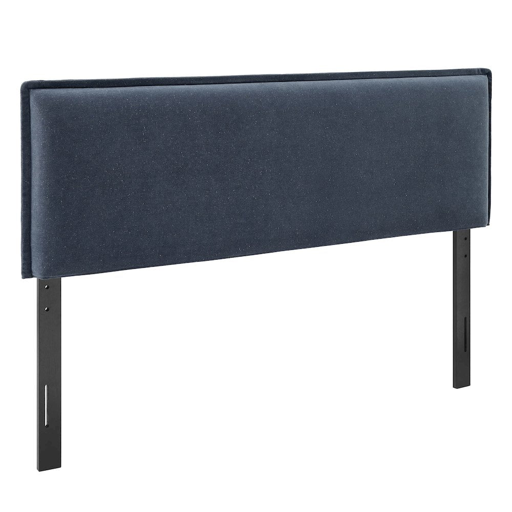 Camille Upholstered Linen Blend Queen Size Headboard