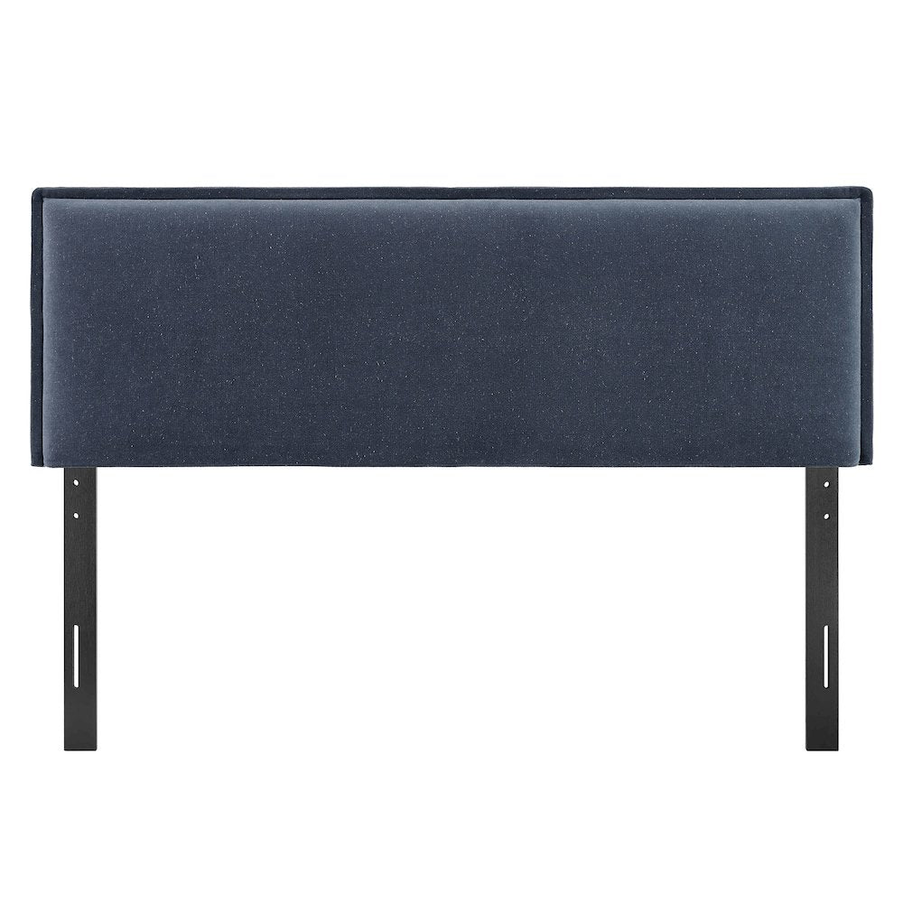 Camille Upholstered Linen Blend Queen Size Headboard