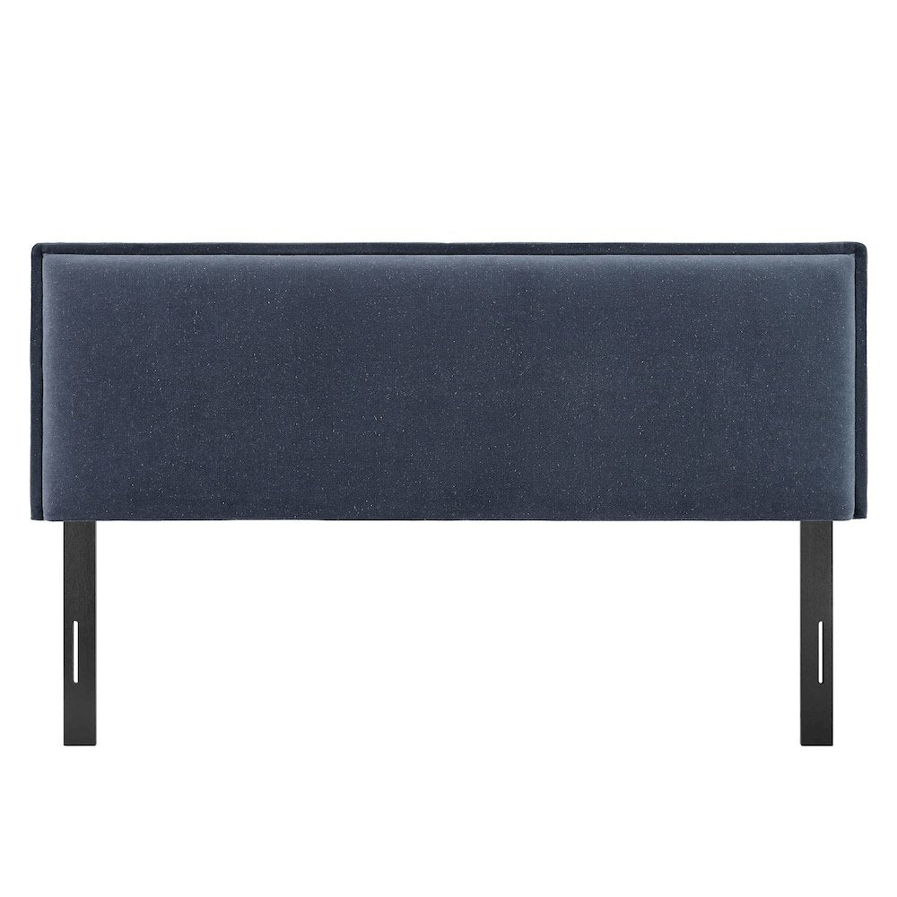 Camille Upholstered Linen Blend Queen Size Headboard