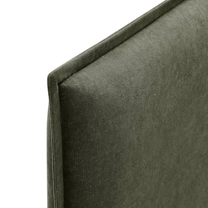 Camille Upholstered Linen Blend Queen Size Headboard