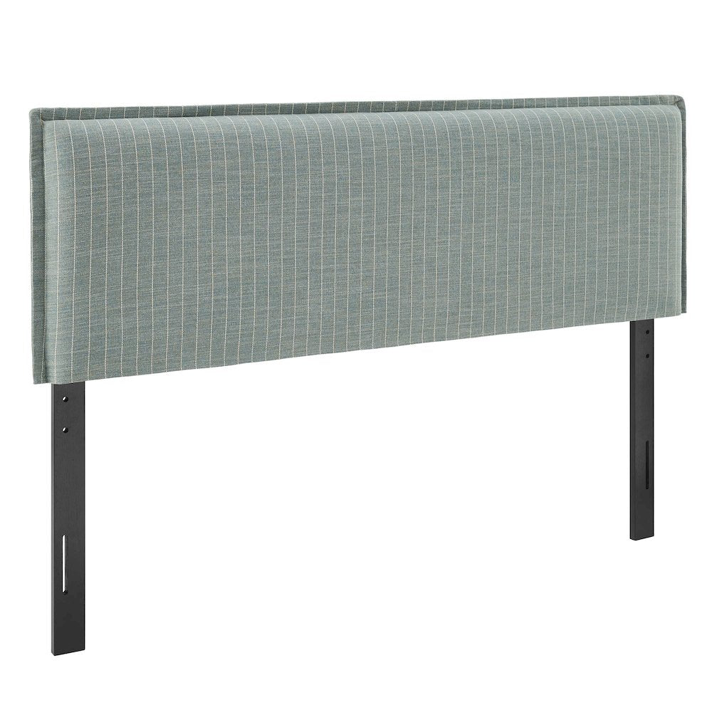 Camille Striped Linen Blend Queen Size Headboard