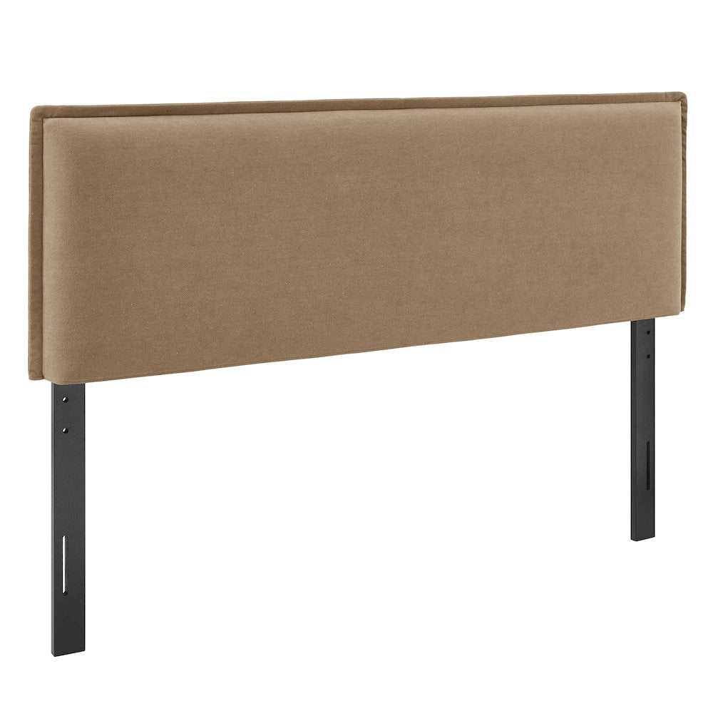 Camille Upholstered Linen Blend King Size Headboard