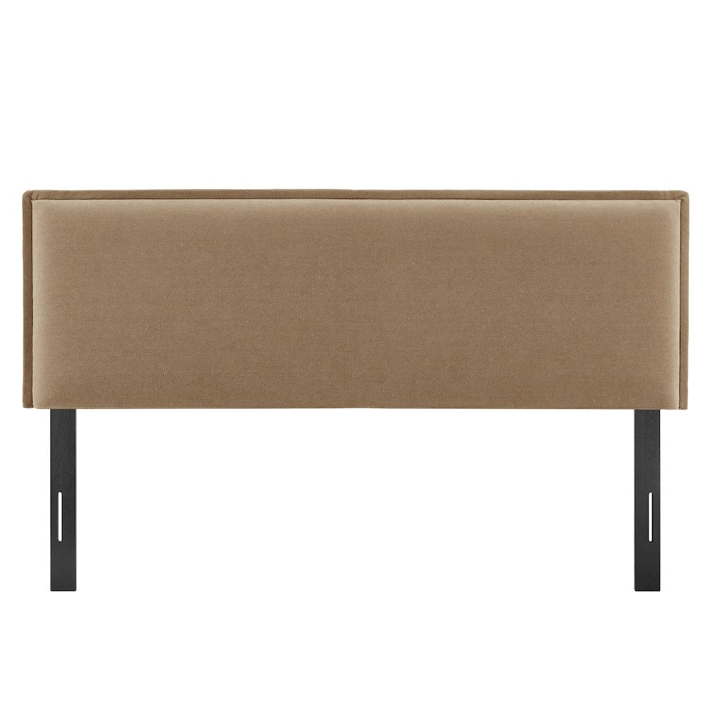 Camille Upholstered Linen Blend King Size Headboard