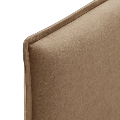 Camille Upholstered Linen Blend King Size Headboard
