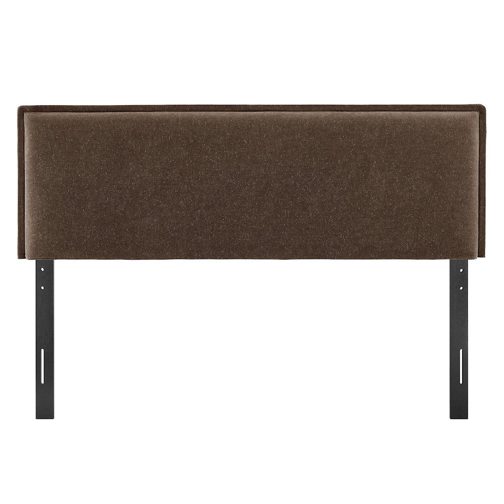 Camille Upholstered Linen Blend King Size Headboard