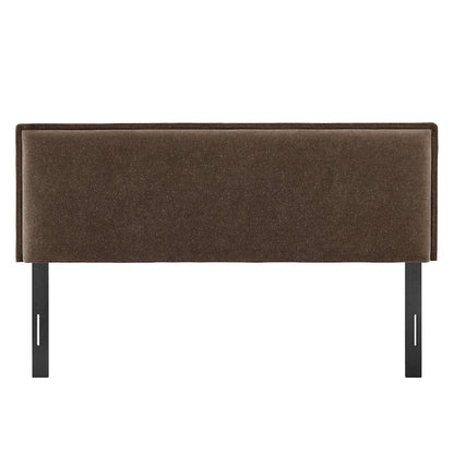 Camille Upholstered Linen Blend King Size Headboard