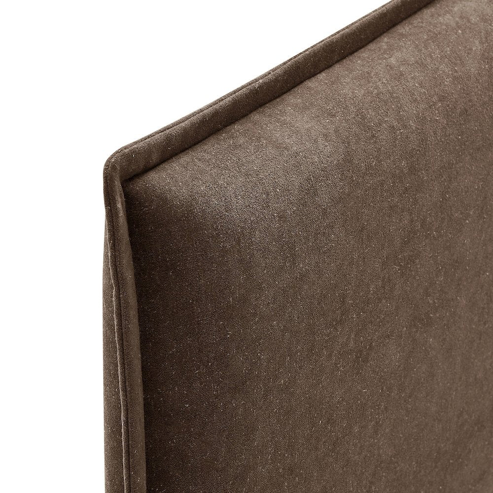 Camille Upholstered Linen Blend King Size Headboard