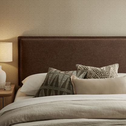 Camille Upholstered Linen Blend King Size Headboard