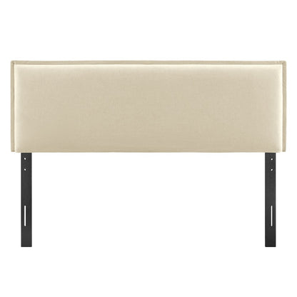 Camille Upholstered Linen Blend King Size Headboard