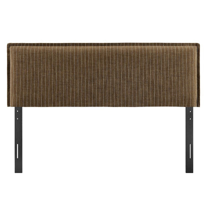 Camille Striped Linen Blend King Size Headboard