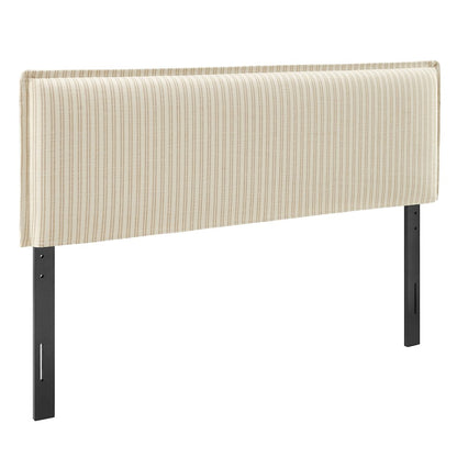 Camille Striped Linen Blend King Size Headboard