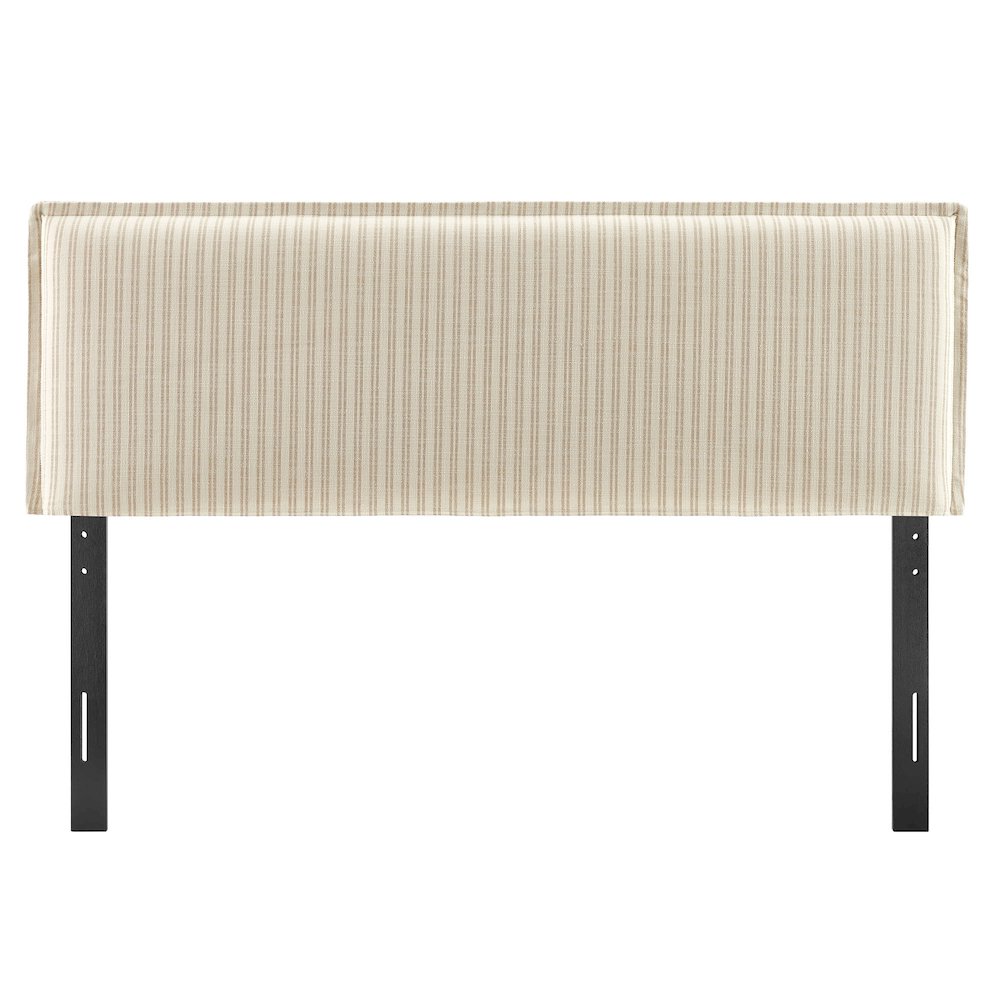 Camille Striped Linen Blend King Size Headboard