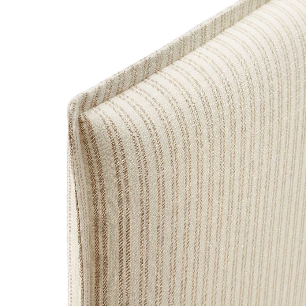 Camille Striped Linen Blend King Size Headboard