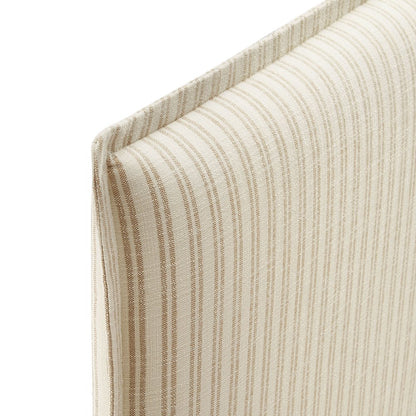 Camille Striped Linen Blend King Size Headboard