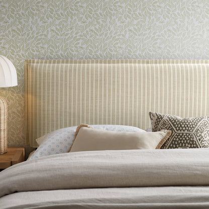 Camille Striped Linen Blend King Size Headboard
