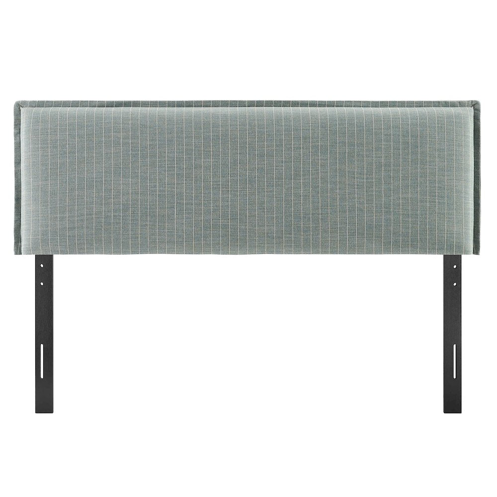 Camille Striped Linen Blend King Size Headboard