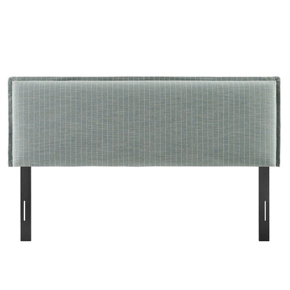 Camille Striped Linen Blend King Size Headboard