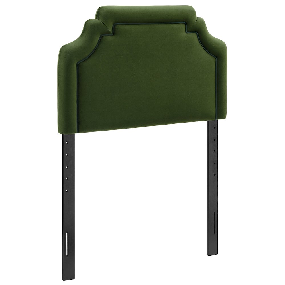 Magnolia Performance Velvet Twin Headboard - Moss Green Dark Green