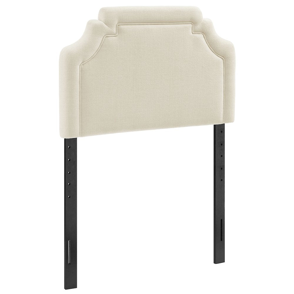 Magnolia Upholstered Fabric Twin Size Headboard - Ecru