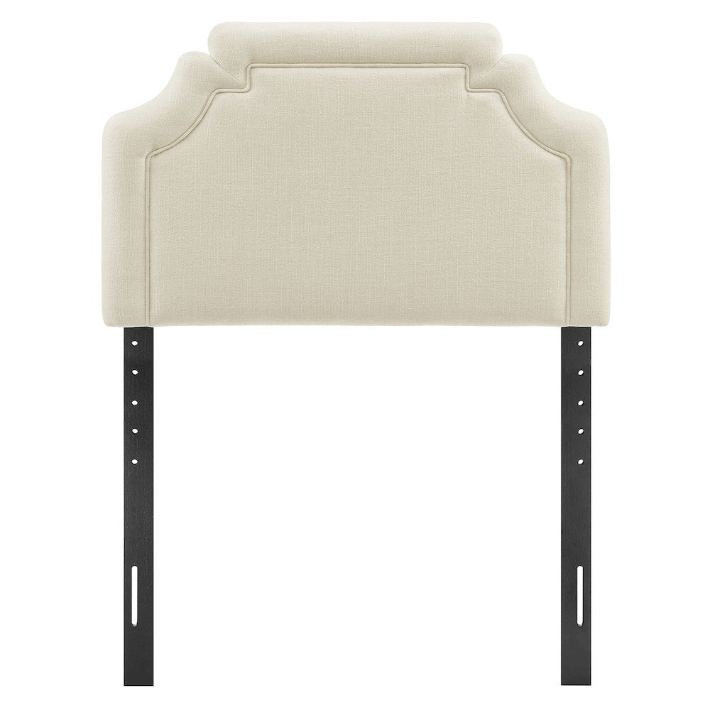 Magnolia Upholstered Fabric Twin Size Headboard - Ecru