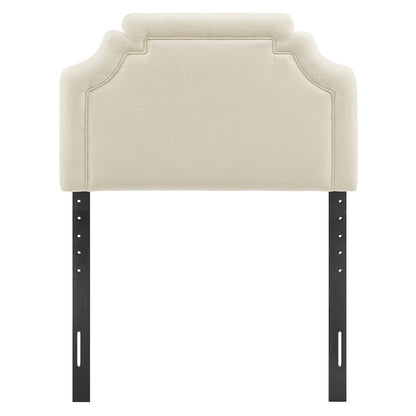 Magnolia Upholstered Fabric Twin Size Headboard - Ecru