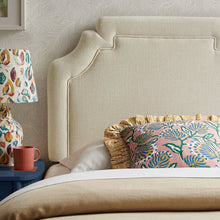 Magnolia Upholstered Fabric Twin Size Headboard - Ecru