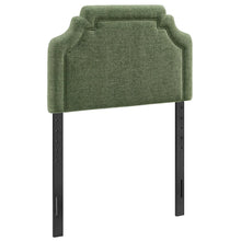 Magnolia Upholstered Fabric Twin Size Headboard - Foliage