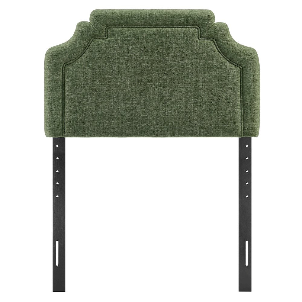Magnolia Upholstered Fabric Twin Size Headboard - Foliage