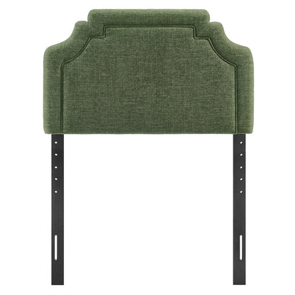 Magnolia Upholstered Fabric Twin Size Headboard - Foliage
