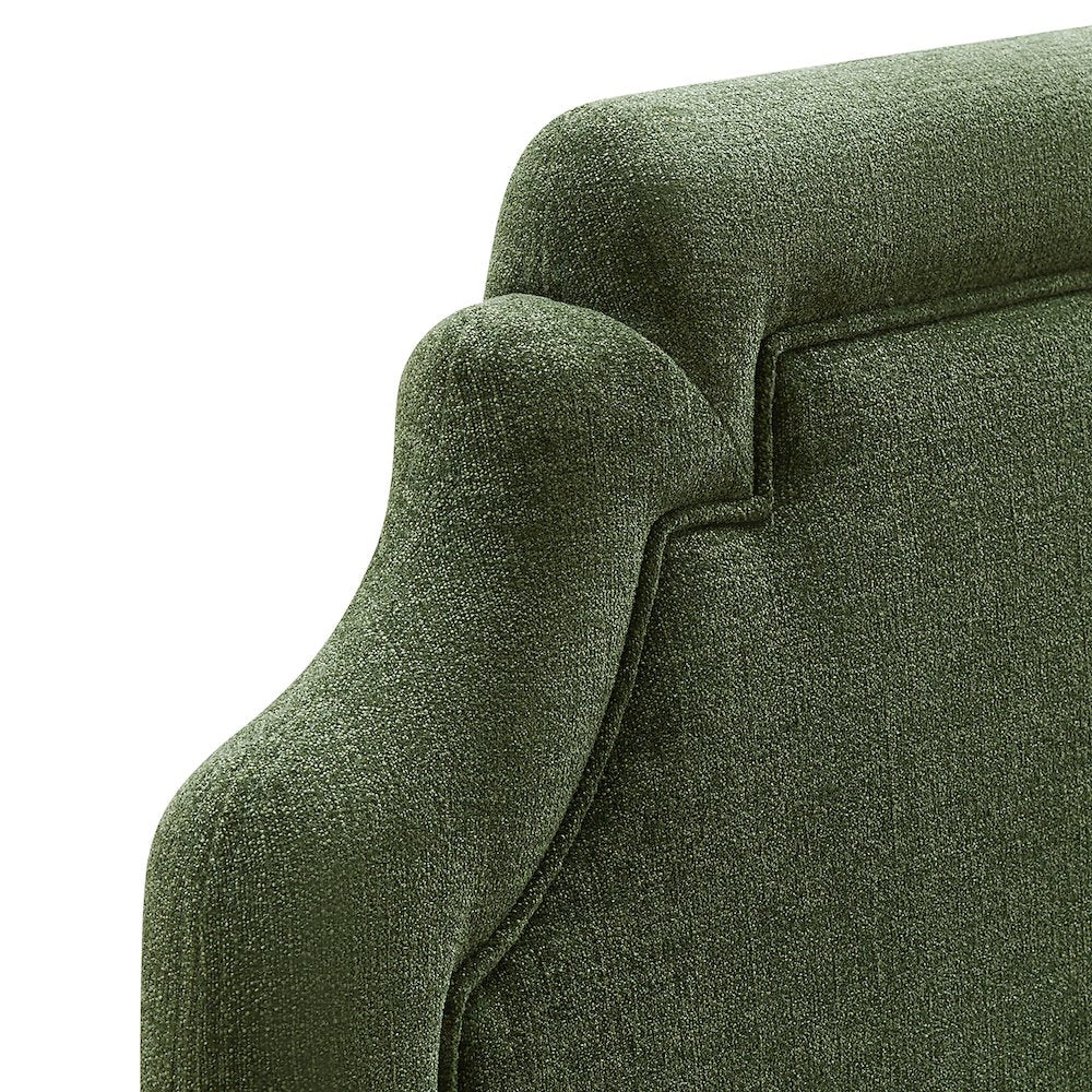 Magnolia Upholstered Fabric Twin Size Headboard - Foliage
