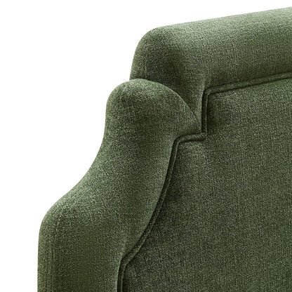 Magnolia Upholstered Fabric Twin Size Headboard - Foliage