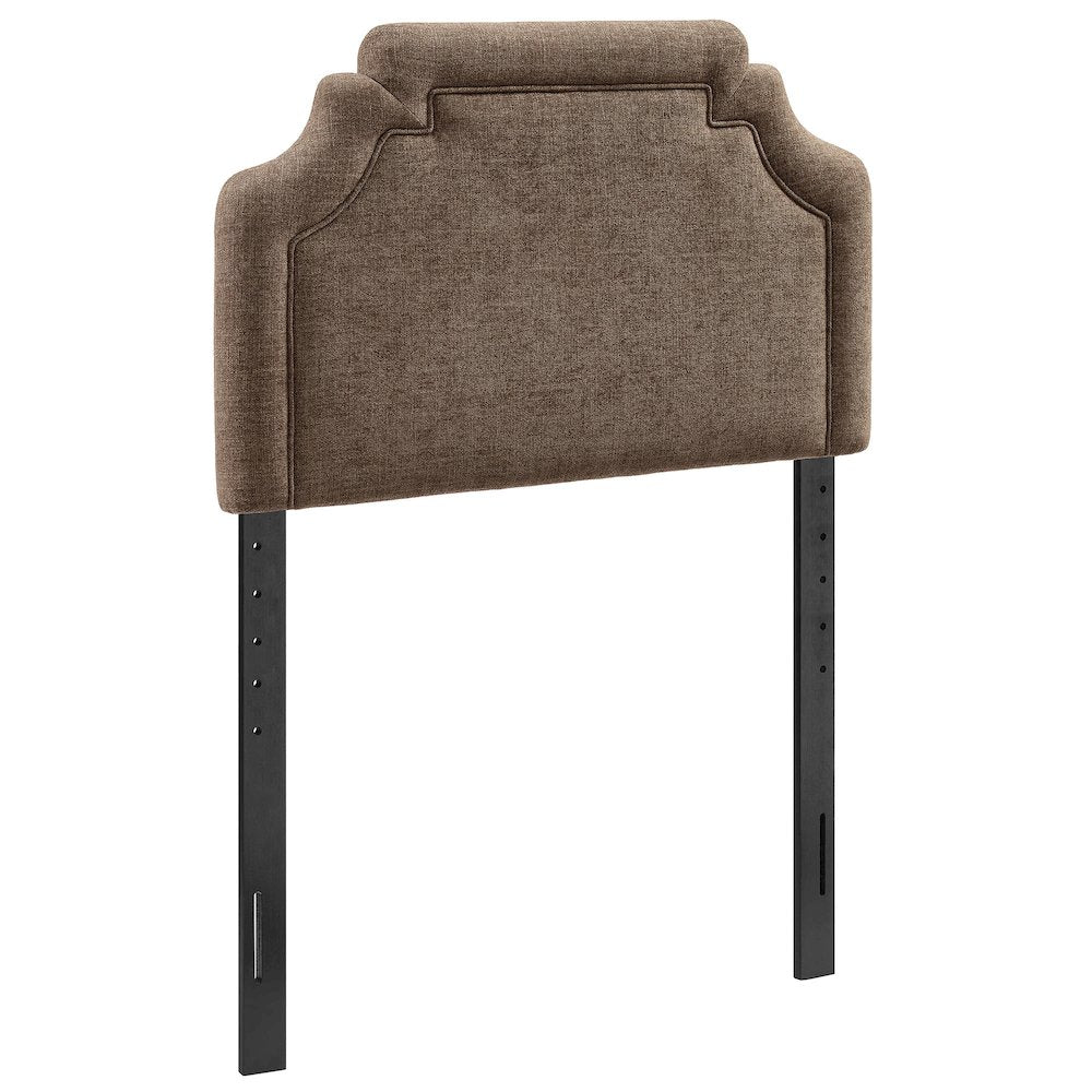 Magnolia Upholstered Fabric Twin Size Headboard - Mocha