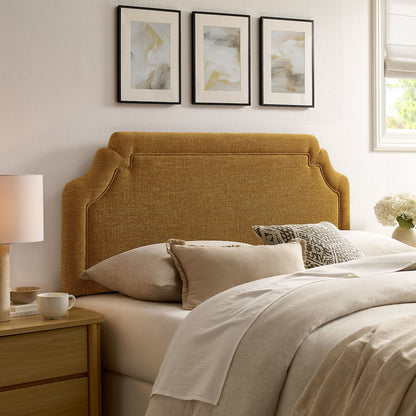 Magnolia Upholstered Fabric Full Size Headboard - Copper