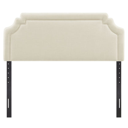 Magnolia Upholstered Fabric Full Size Headboard - Ecru