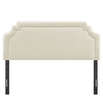 Magnolia Upholstered Fabric Full Size Headboard - Ecru