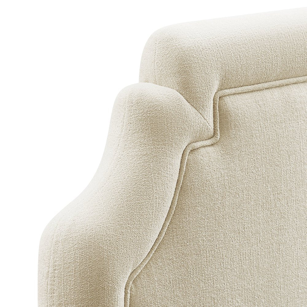 Magnolia Upholstered Fabric Full Size Headboard - Ecru
