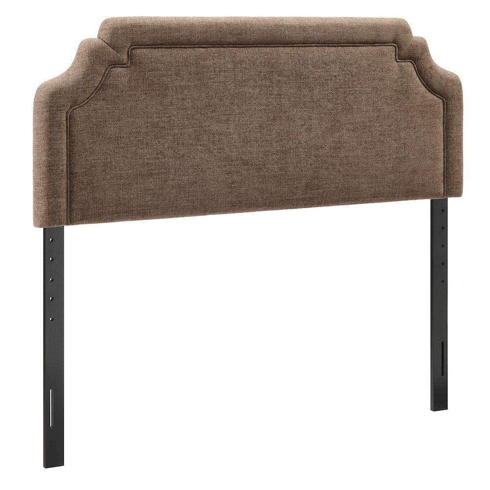 Magnolia Upholstered Fabric Queen Size Headboard - Mocha