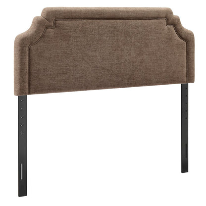 Magnolia Upholstered Fabric Queen Size Headboard - Mocha