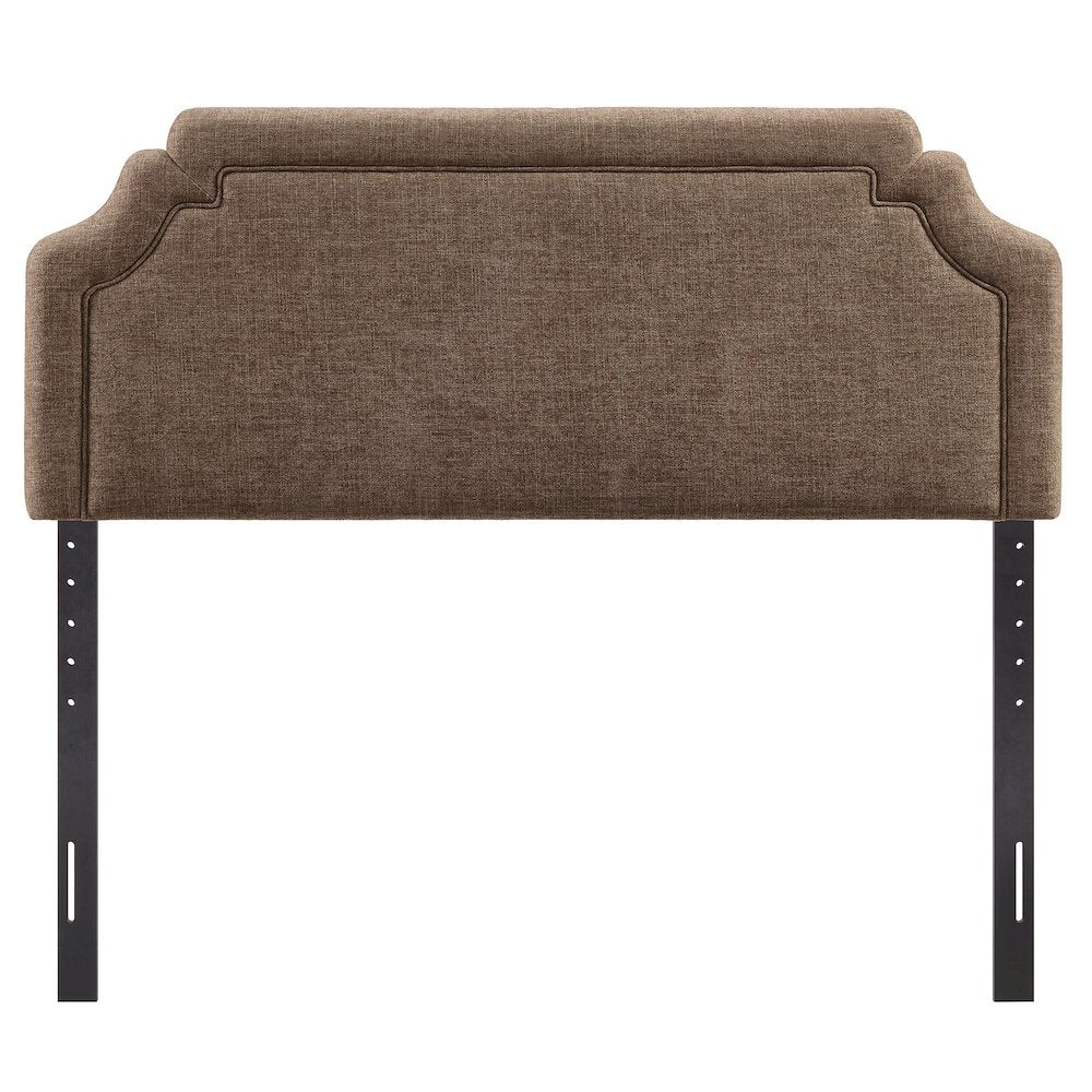 Magnolia Upholstered Fabric Queen Size Headboard - Mocha