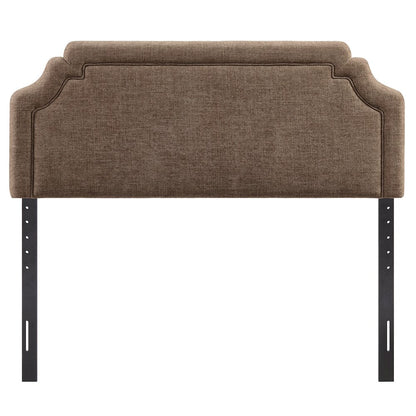 Magnolia Upholstered Fabric Queen Size Headboard - Mocha