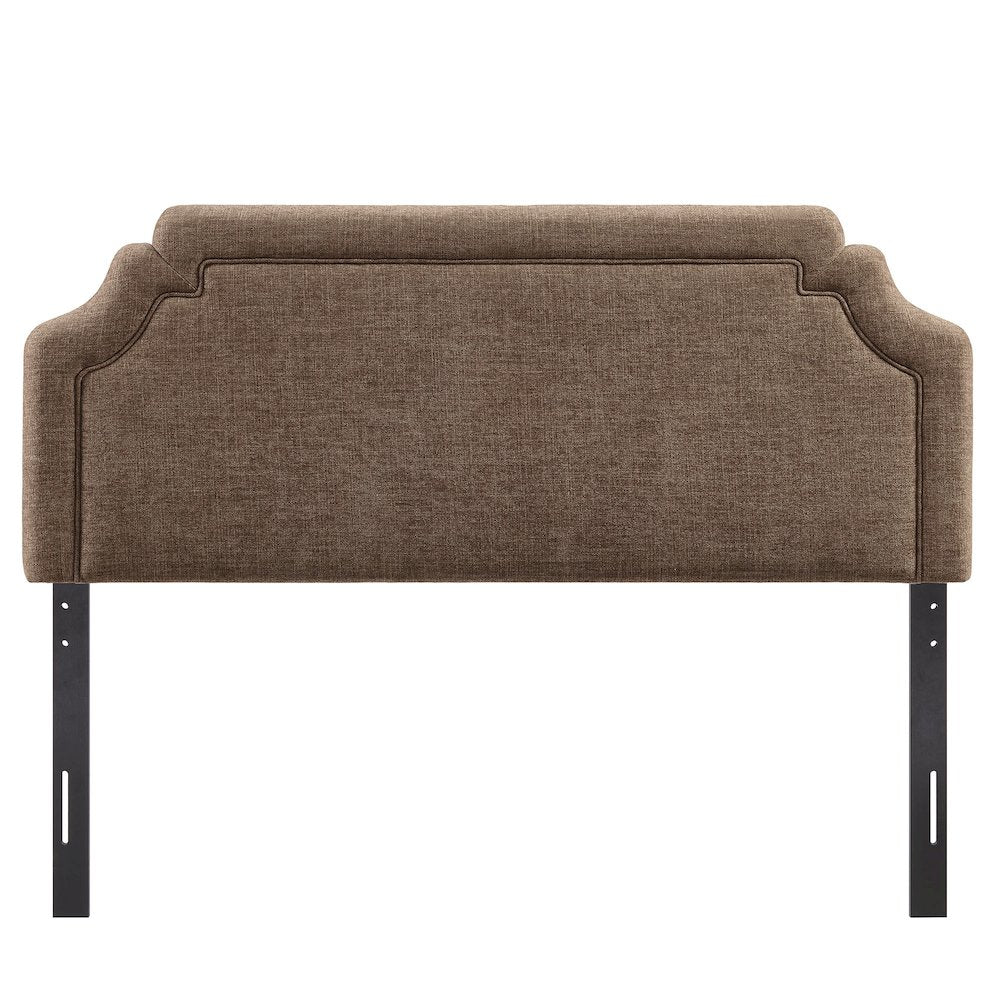 Magnolia Upholstered Fabric Queen Size Headboard - Mocha
