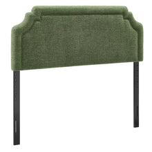 Magnolia Upholstered Fabric King Size Headboard - Foliage