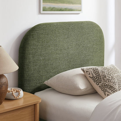 Keynote Twin Fabric Upholstered Storage Platform Bed Frame - Foliage