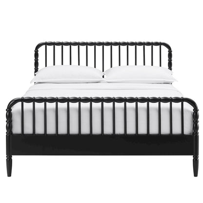 Arlette Full Size Wood Spindle Bed Frame - Black