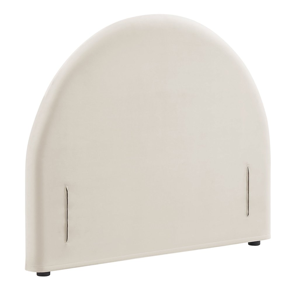 Resort Twin Performance Velvet Arched Headboard - Alabaster