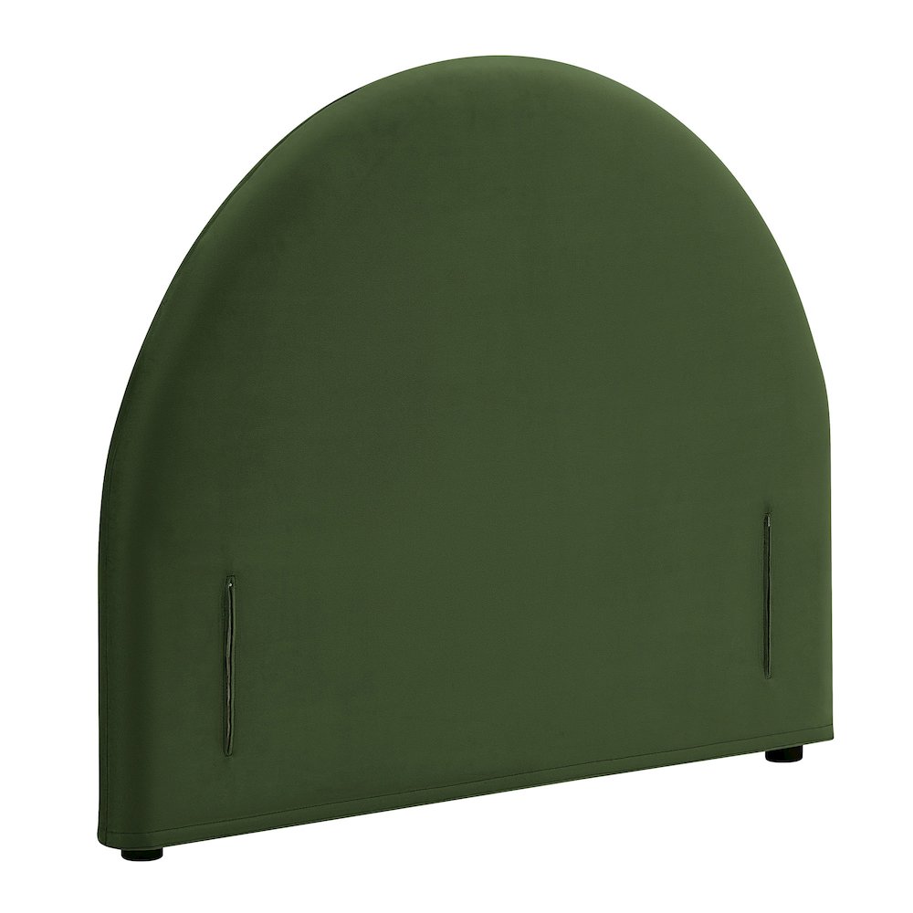 Resort Twin Performance Velvet Arched Headboard - Moss Green