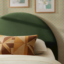 Resort Twin Performance Velvet Arched Headboard - Moss Green