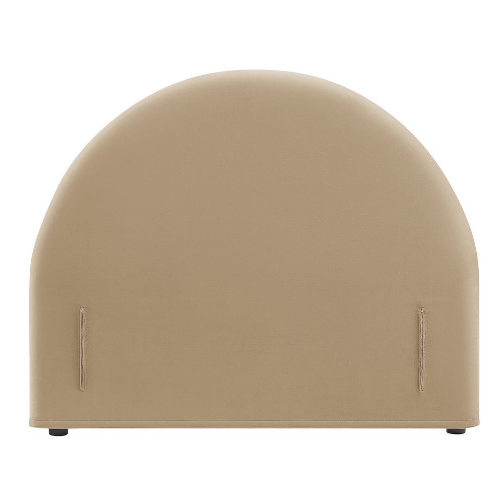 Resort Twin Performance Velvet Arched Headboard - Taupe