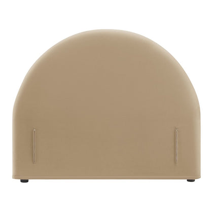 Resort Twin Performance Velvet Arched Headboard - Taupe