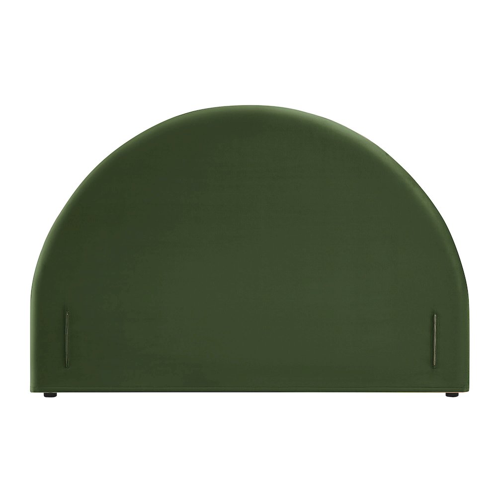 Resort Full Performance Velvet Arched Headboard - Moss Green